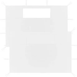 YOUTHUP Parois Latérales De Belvédère Avec Fenêtres 2 Pcs Blanc - Blanc