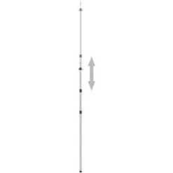 VidaXL Mât De Bâche Télescopique Avec Longueur De 102-260 Cm Aluminium 11 VidaXL Mât De Bâche Télescopique Avec Longueur De 102-260 Cm Aluminium -Tente de réception Soldes 33370285 5