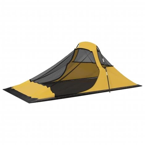 VidaXL Tente De Camping 317x240x100 Cm Jaune - Jaune 7 VidaXL Tente De Camping 317x240x100 Cm Jaune - Jaune - Image 5