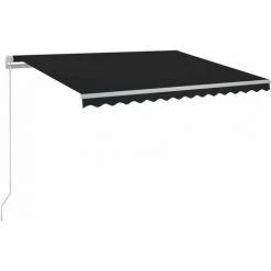 VidaXL Auvent Manuel Rétractable Avec LED 450x300 Cm Anthracite - Anthracite 8 VidaXL Auvent Manuel Rétractable Avec LED 450x300 Cm Anthracite - Anthracite -Tente de réception Soldes 33396948 2
