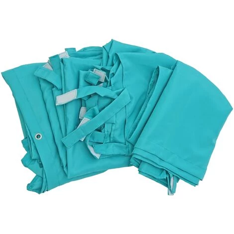 Jeu De 4 Parois Latérales Pour Pergola HHG-927, Parois Latérales De Remplacement 3x3m Polyester ~ Turquoise 3 Jeu De 4 Parois Latérales Pour Pergola HHG-927, Parois Latérales De Remplacement 3x3m Polyester ~ Turquoise