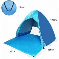 LangRay Pop Up Beach Shell Tente De Plage De Plage Tente De Plage Portable, Protection UV 50 For13person Famille Portable Beach Tente En Bleu -Tente de réception Soldes 33927617 2