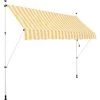 Strattore Auvent Rétractable / Manuel 250 X 120 Cm – Jaune/Blanc -Tente de réception Soldes 34038233 1