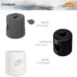 INSTENT® Set De 4 Pieds Pour Tonnelle Avec Diamètre Rond 20-40mm, à Remplir à L'eau Ou Au Sable, Pour Pavillons, Gazebo, Chapiteaux, Tente De Jardin, 22 X 22 X 25 Cm, Couleur Noir -Tente de réception Soldes 34045415 3