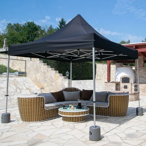 INSTENT® Set De 4 Pieds Pour Tonnelle Avec Diamètre Rond 20-40mm, à Remplir à L'eau Ou Au Sable, Pour Pavillons, Gazebo, Chapiteaux, Tente De Jardin, 22 X 22 X 25 Cm, Couleur Blanc 4 INSTENT® Set De 4 Pieds Pour Tonnelle Avec Diamètre Rond 20-40mm, à Remplir à L'eau Ou Au Sable, Pour Pavillons, Gazebo, Chapiteaux, Tente De Jardin, 22 X 22 X 25 Cm, Couleur Blanc – Image 2