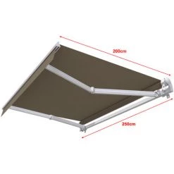 SUNNY INCH ® Store Banne Manuel Monobloc Pour Terrasse - Taupe - Longueur 2.5 M Et Largeur 2 M - Taupe 9 SUNNY INCH ® Store Banne Manuel Monobloc Pour Terrasse - Taupe - Longueur 2.5 M Et Largeur 2 M - Taupe -Tente de réception Soldes 3409749 3