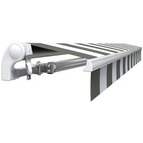 SUNNY INCH ® Store Banne Manuel Monobloc Pour Terrasse - Blanc Gris - Longueur 2.5 M Et Largeur 2 M - Blanc Gris 7 SUNNY INCH ® Store Banne Manuel Monobloc Pour Terrasse - Blanc Gris - Longueur 2.5 M Et Largeur 2 M - Blanc Gris – Image 5