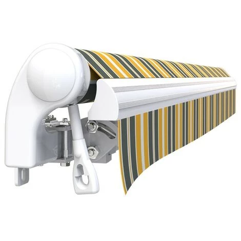 SUNNY INCH ® Store Banne Manuel Monobloc Pour Terrasse - Gris Jaune - Longueur 2.5 M Et Largeur 2 M - Gris Jaune 6 SUNNY INCH ® Store Banne Manuel Monobloc Pour Terrasse - Gris Jaune - Longueur 2.5 M Et Largeur 2 M - Gris Jaune - Image 4