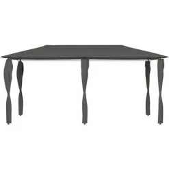 VidaXL Belvédère à Revêtement De Poteaux 3x6x2,6 M Anthracite 160 G/m² - Anthracite -Tente de réception Soldes 34147366 2