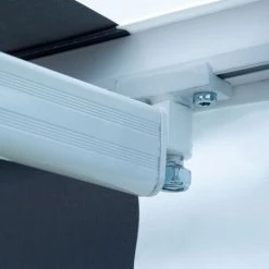 BENEFFITO BOCARAY - Store Banne Rétractable - Toile Polyester Déperlante Haute Densité - Protection Anti-UV - Ouverture Et Fermeture Manuelle Avec Manivelle - BLANC GRIS Rayé - 2,95x2,5M 11 BENEFFITO BOCARAY - Store Banne Rétractable - Toile Polyester Déperlante Haute Densité - Protection Anti-UV - Ouverture Et Fermeture Manuelle Avec Manivelle - BLANC GRIS Rayé - 2,95x2,5M -Tente de réception Soldes 34755138 5