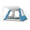 HAPPYSHOPPING Tente De Camping De Plage A Ouverture Rapide Entierement Automatique, Colle Argentee Bleu Ciel Version Basique 215*215*145cm - Colle Argentee Bleu Ciel Version Basique 215*215*145cm -Tente de réception Soldes 35126094 1