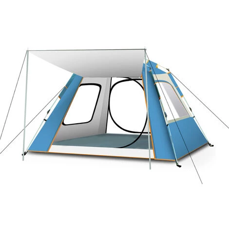 HAPPYSHOPPING Tente De Camping De Plage A Ouverture Rapide Entierement Automatique, Colle Argentee Bleu Ciel Version Basique 215*215*145cm - Colle Argentee Bleu Ciel Version Basique 215*215*145cm 3 HAPPYSHOPPING Tente De Camping De Plage A Ouverture Rapide Entierement Automatique, Colle Argentee Bleu Ciel Version Basique 215*215*145cm - Colle Argentee Bleu Ciel Version Basique 215*215*145cm