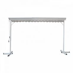 OVIALA Store Double Pente Avec Coffre 3 X 4 M Delgada - Ecru - Ecru -Tente de réception Soldes 3523280 5