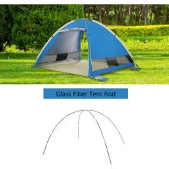 ASUPERMALL 1 Paire De Kit D'Arceaux De Tente De Camping En Fibre De Verre, Arceau De Tente Pliable De 3,4 M, Adapte Aux Tentes Pour Deux Personnes, Sans Sac De Rangement -Tente de réception Soldes 35496304 5