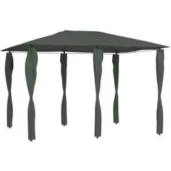 ASUPERMALL Belvedere Avec Paroi Laterale 3x4x2,6 M Anthracite 160 G/m²