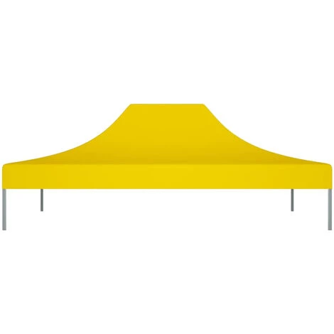 ASUPERMALL Toit De Tente De Reception 4,5x3 M Jaune 270 G/m² 5 ASUPERMALL Toit De Tente De Reception 4,5x3 M Jaune 270 G/m² – Image 3
