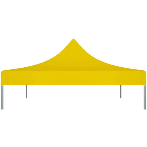 ASUPERMALL Toit De Tente De Reception 4,5x3 M Jaune 270 G/m² 6 ASUPERMALL Toit De Tente De Reception 4,5x3 M Jaune 270 G/m² – Image 4