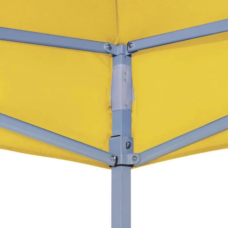 ASUPERMALL Toit De Tente De Reception 4,5x3 M Jaune 270 G/m² 7 ASUPERMALL Toit De Tente De Reception 4,5x3 M Jaune 270 G/m² – Image 5