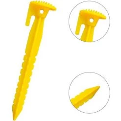 AIDUCHO Piquet Tente Plastique, 20 Pièces Piquets Camping Durables Plastique, Clous Tente Plastique, Visser Piquets Tente, Clous Tente D'extérieur, Piquets Camping Auvent, Pour Fixer Tentes, Auvents, Fleurs -Tente de réception Soldes 35679340 5