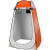 Qdreclod Portable Tente De Douche Camping, Étanche Cabine De Changement Extérieur Tentes De Toilette Abri De Plein Air, 120 * 120 * 180 CM, Comprend Piquet De Tente, Poteau, Corde, Sac De Rangement - Orange -Tente de réception Soldes 35892426 1