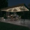 VidaXL Tonnelle Avec Guirlande Lumineuse à LED 3x4 M Taupe Tissu - Taupe -Tente de réception Soldes 35894045 1