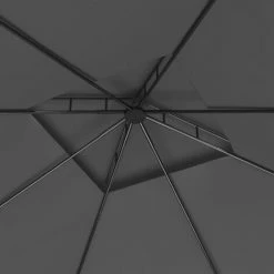 VidaXL Belvédère 3x3x2,7 M Anthracite 160 G/m² - Anthracite -Tente de réception Soldes 36219242 4