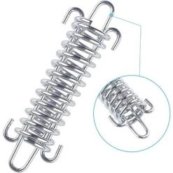 TRIOMPHE 10 Pièces Boucle à Ressort De Tente,Fermoir à Ressort En Acier Inoxydable, Kit De Fixation De Voile Solaire,Fixations D'ombrage De Voile, Utilisé Pour Les Accessoires De Camping En Plein Air -Tente de réception Soldes 36243890 3