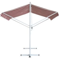 Outsunny Store Double Pente Manuel Rétractable Inclinaison Réglable Métal Polyester Imperméabilisé 3L X 2,95l X 2,6H M Rouge Blanc Beige Rayé - Rouge 10 Outsunny Store Double Pente Manuel Rétractable Inclinaison Réglable Métal Polyester Imperméabilisé 3L X 2,95l X 2,6H M Rouge Blanc Beige Rayé - Rouge -Tente de réception Soldes 3645117 4