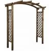 Jardipolys Pergola AKÉBIA - Arc - Teintée Marron - L. 220 X P. 80 X H. 228 Cm -Tente de réception Soldes 36599092 1