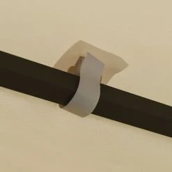 ASUPERMALL Tonnelle Avec Guirlande Lumineuse 3x3 M Creme -Tente de réception Soldes 36746671 5