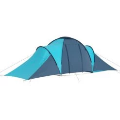 ASUPERMALL Tente De Camping 6 Personnes Bleu Et Bleu Clair -Tente de réception Soldes 36819181 5