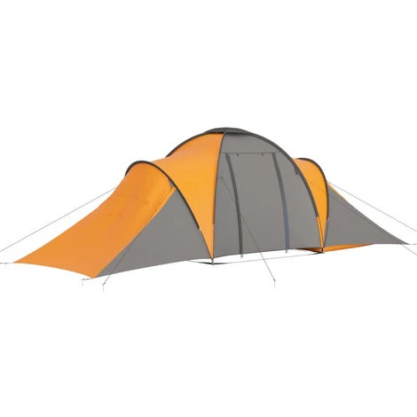 ASUPERMALL Tente De Camping 6 Personnes Gris Et Orange 7 ASUPERMALL Tente De Camping 6 Personnes Gris Et Orange - Image 5