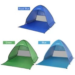 Lixada Automatique Instant Pop Up Tente De Plage Leger Protection Uv Exterieure Camping Tente De Peche Cabana Abri Soleil,165×150×110Cm,Vert -Tente de réception Soldes 36996971 5