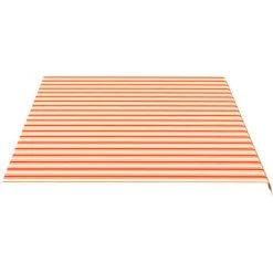 VidaXL Tissu De Remplacement Pour Auvent Jaune Et Orange 5x3,5 M - Jaune -Tente de réception Soldes 37035272 4