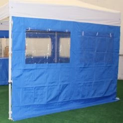 INTEROUGE Cote Bache 2 Fenetres Avec Rideau 3M - Polyester 300G/M² - Unite -Tente de réception Soldes 37154641 2