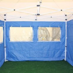 INTEROUGE Cote Bache 2 Fenetres Avec Rideau 3M - Polyester 300G/M² - Unite -Tente de réception Soldes 37154641 3