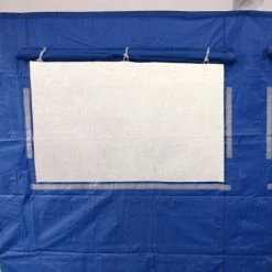 INTEROUGE Cote Bache 2 Fenetres Avec Rideau 3M - Polyester 300G/M² - Unite -Tente de réception Soldes 37154641 4