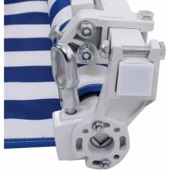 HELLOSHOP26 Store Banne Rétractable 3 X 2 5m Avec Tissu Résistant Aux UV Et à L'eau Cadre En Aluminium Pour Terrasse Balcon Bleu Blanc - Blanc 5 HELLOSHOP26 Store Banne Rétractable 3 X 2 5m Avec Tissu Résistant Aux UV Et à L'eau Cadre En Aluminium Pour Terrasse Balcon Bleu Blanc - Blanc -Tente de réception Soldes 37250589 2