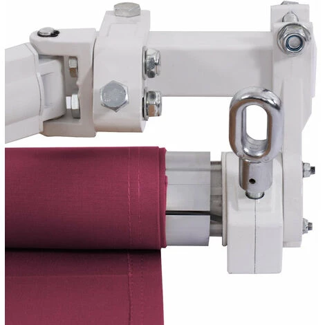 HELLOSHOP26 Store Banne Rétractable 3 X 2,5 M Avec Tissu Résistant Aux Uv Et à L'eau Cadre En Aluminium Pour Terrasse Balcon Vin Rouge - Or 6 HELLOSHOP26 Store Banne Rétractable 3 X 2,5 M Avec Tissu Résistant Aux Uv Et à L'eau Cadre En Aluminium Pour Terrasse Balcon Vin Rouge - Or - Image 4