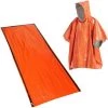 ASUPERMALL Poncho De Survie D'Urgence En Plein Air Impermeable Poncho Thermique Reflechissant La Chaleur Impermeable Avec Sac De Couchage Pour Le Camping Randonnee Aventure -Tente de réception Soldes 37779247 1