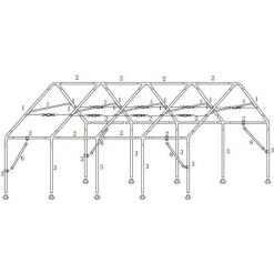 INTEROUGE TR PS 50mm Structure De Depart 6x4m-4