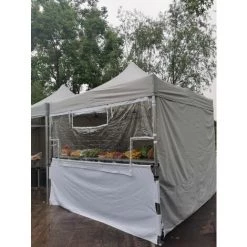 INTEROUGE Demi Rideaux Panoramique 3m Pour Tente Pliante Avec Velcro