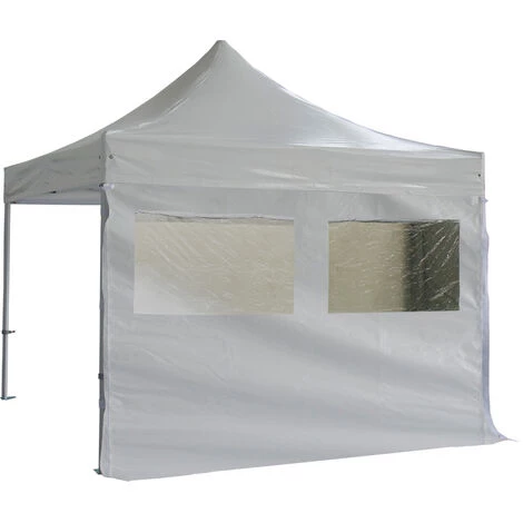 INTEROUGE 3m Bache 2 Fenetres Avec Rideau PVC 520g/m² Blanc 3 INTEROUGE 3m Bache 2 Fenetres Avec Rideau PVC 520g/m² Blanc