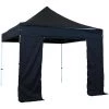 INTEROUGE Cote Entree Avec Fermeture 4m Polyester 300g/m² Noir -Tente de réception Soldes 38055685 1