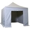 INTEROUGE Baches Laterales 3x3m 3 Pleins + 1 Porte Polyester 300g/m² Gris -Tente de réception Soldes 38055957 1