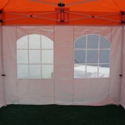 INTEROUGE 4m Bache 2 Fenetres Cathedrales Polyester 300g/m² Blanc