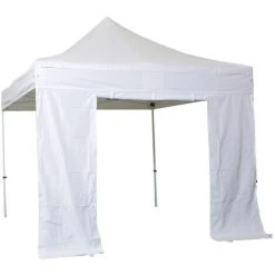 INTEROUGE Cote Porte Avec Fermeture 2m Polyester Pellicule PVC 300g/m² Blanc