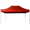 INTEROUGE Toit TP 3x4,5m Polyester 300g/m² Pellicule PVC Rouge