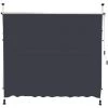 HAPPYSHOPPING Auvent Retractable Manuel Pour Fenetre, Terrasse, Balcon, Jardin, Gris, Largeur: 300cm -Tente de réception Soldes 38061376 1