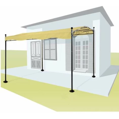 WERKAPRO Toile De Pergola Crème 3 X 2,5m 180g/m2 4 WERKAPRO Toile De Pergola Crème 3 X 2,5m 180g/m2 - Image 2